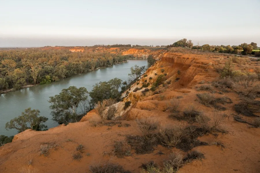 Northern Territory landscape with red dirt and river